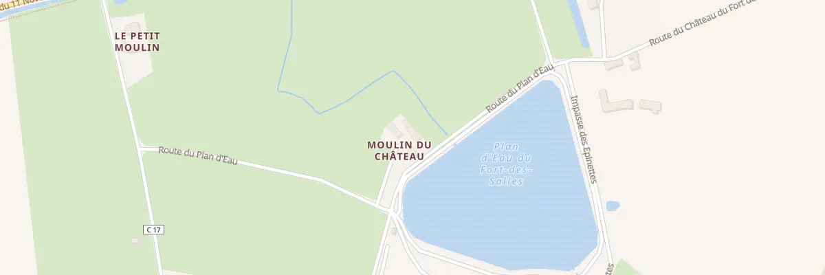 Plan du 1 Rte du Plan d’Eau à Mayet