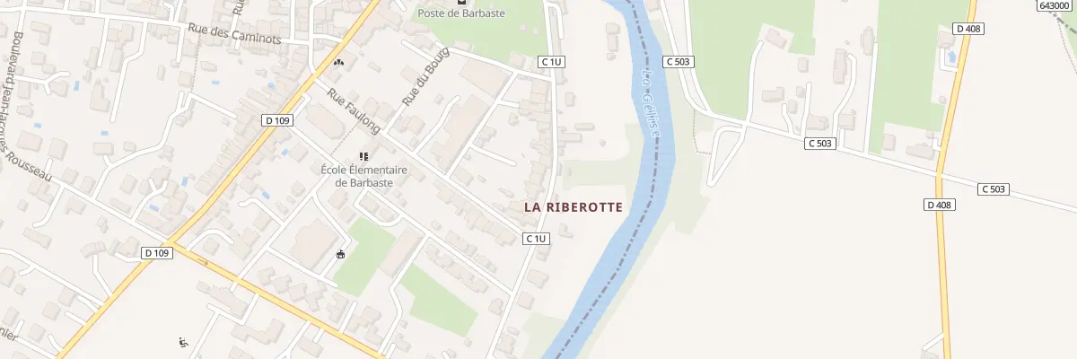 Plan du 32 Rue de la Riberotte à Barbaste