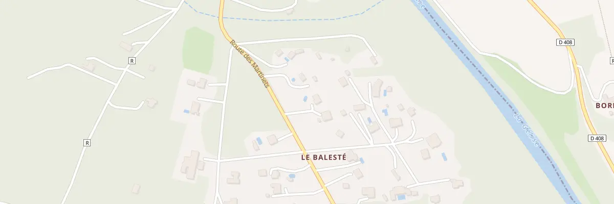 Plan du 95 Rte des Martinets à Barbaste