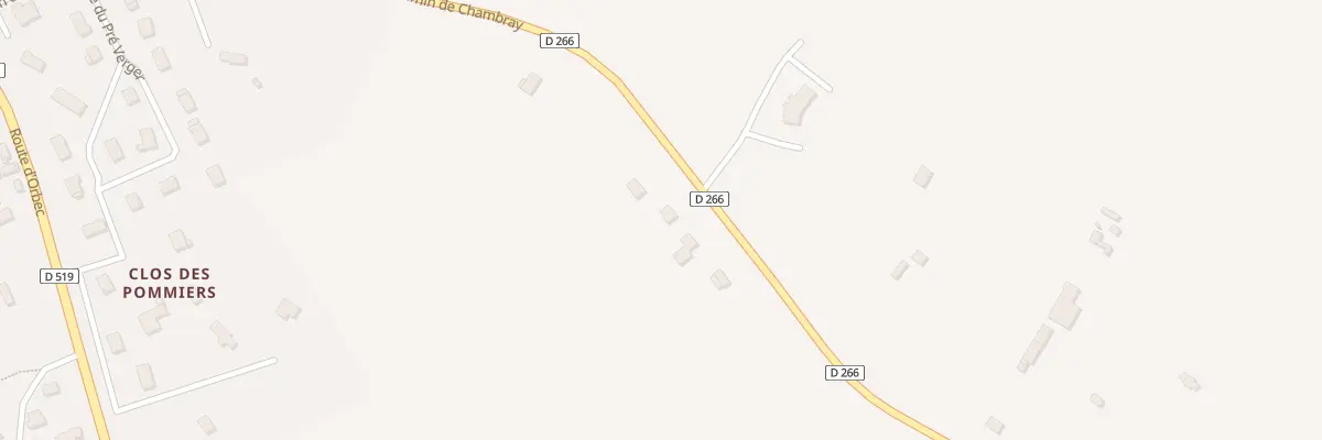 Plan du 600 Che de Chambray à Glos