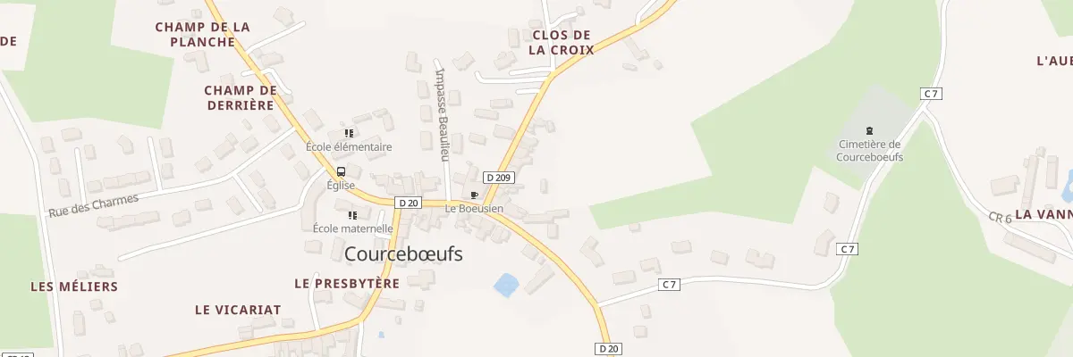 Plan du 3 Rue des Tisserands à Courcebœufs