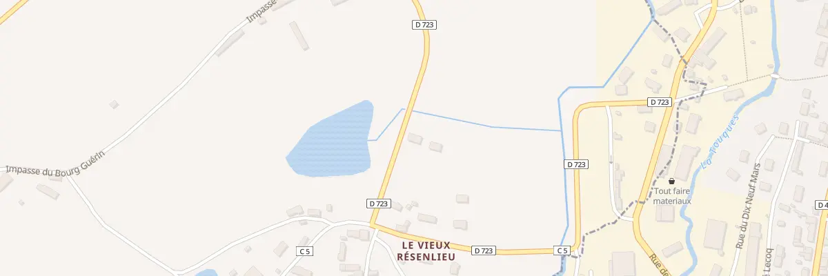 Plan du 1 Rte du Vieux Résenlieu à Résenlieu