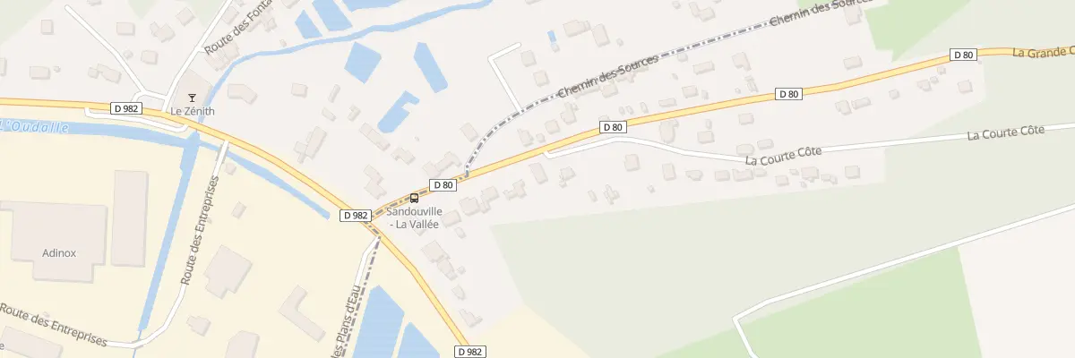Plan du 4 La Courte Côte à Sandouville