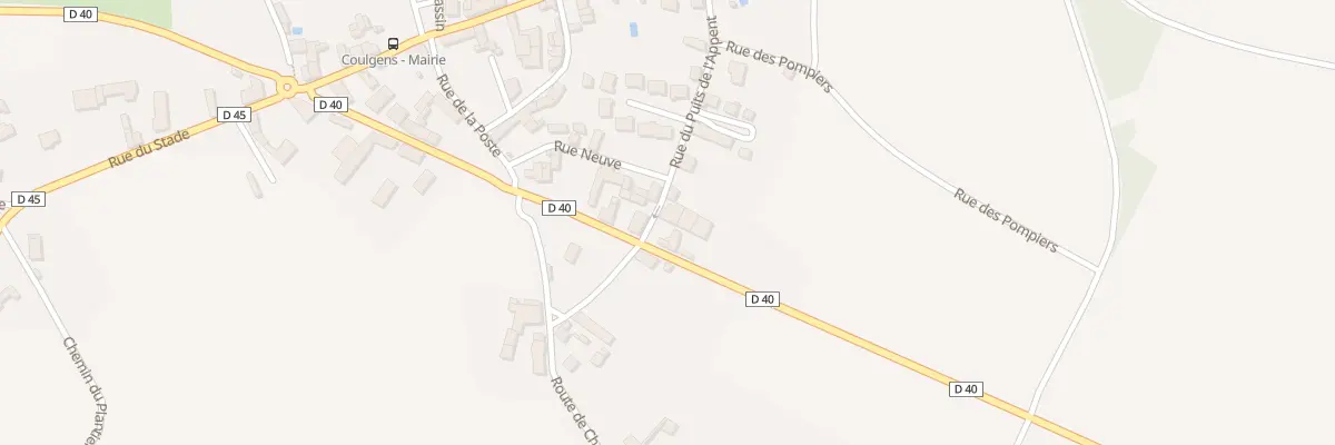 Plan du 19 Rte de la Rochette à Coulgens