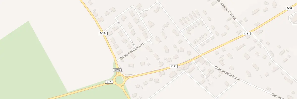 Plan du 110 Rte des Cerisiers à Sainneville