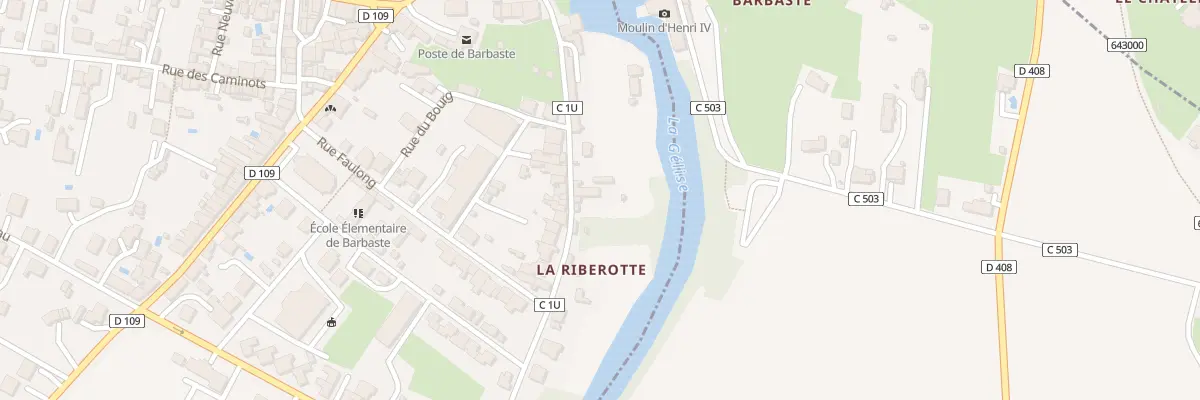 Plan du 15 Rue de la Riberotte à Barbaste