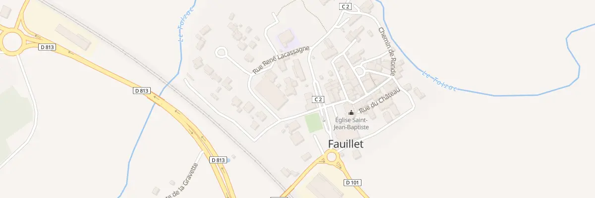 Plan de Au Grand Chemin à Fauillet