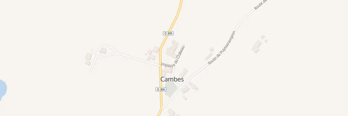 Plan du 33 Le Bourg à Cambes