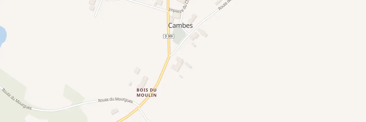 Plan du 28 Le Bourg à Cambes