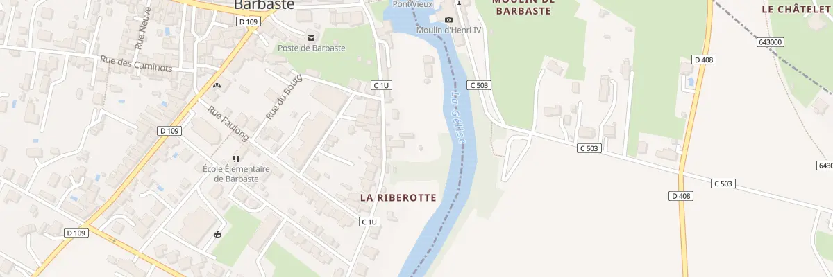 Plan du 11 Rue de la Riberotte à Barbaste