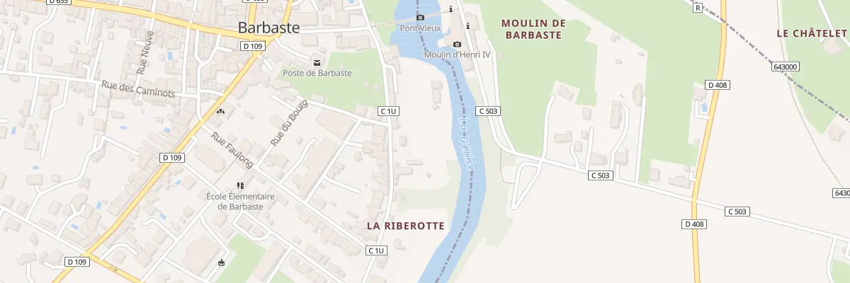Plan du 7 Rue de la Riberotte à Barbaste