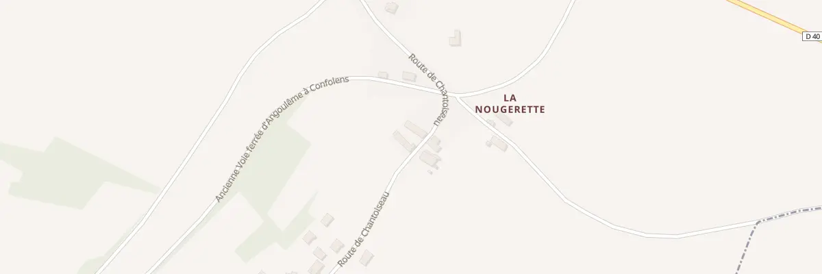 Plan du 386 Rte de Chantoiseau à Coulgens