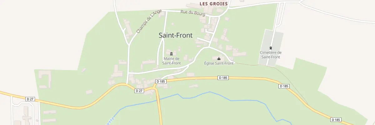 Plan du 1 Pl de l’Eglise à Saint-Front