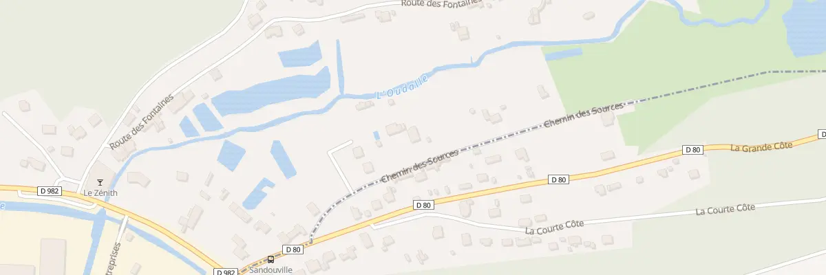 Plan du 133 Che des Sources à Oudalle