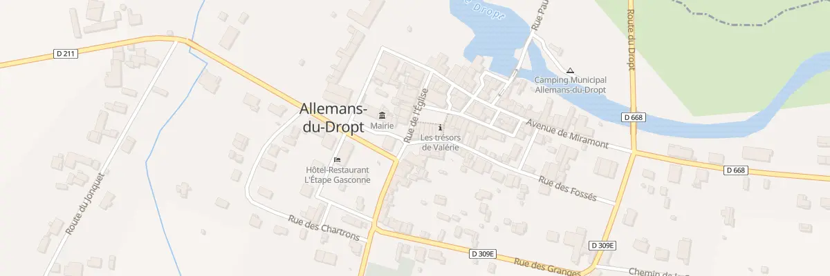 Plan du 2 Rue Raphael Tremouilhe à Allemans-du-Dropt