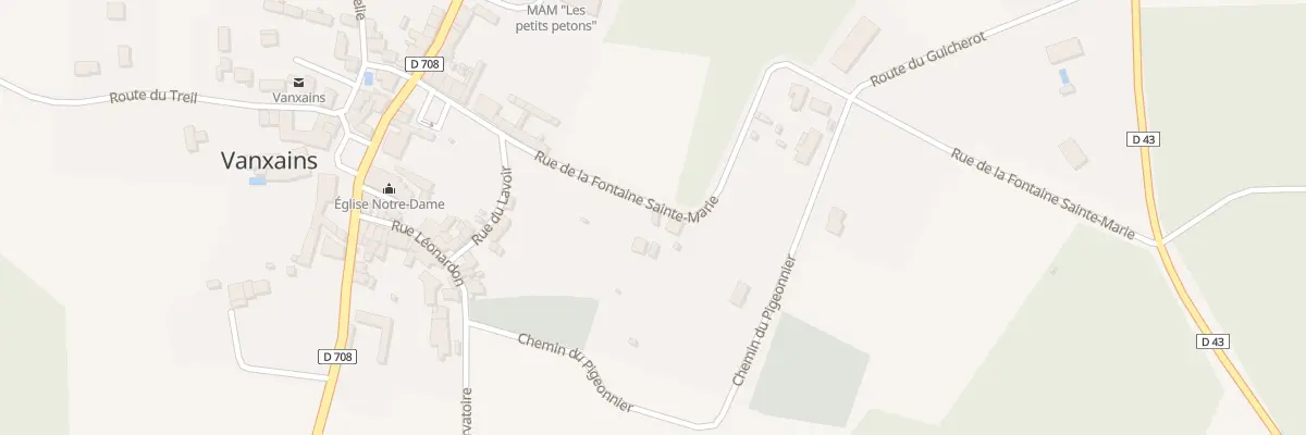 Plan du 8 Rue de la Fontaine Ste Marie à Vanxains