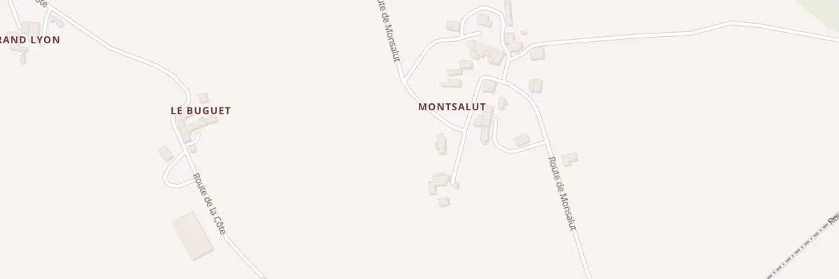 Plan du 884 Rte de Monsalut à Vendoire