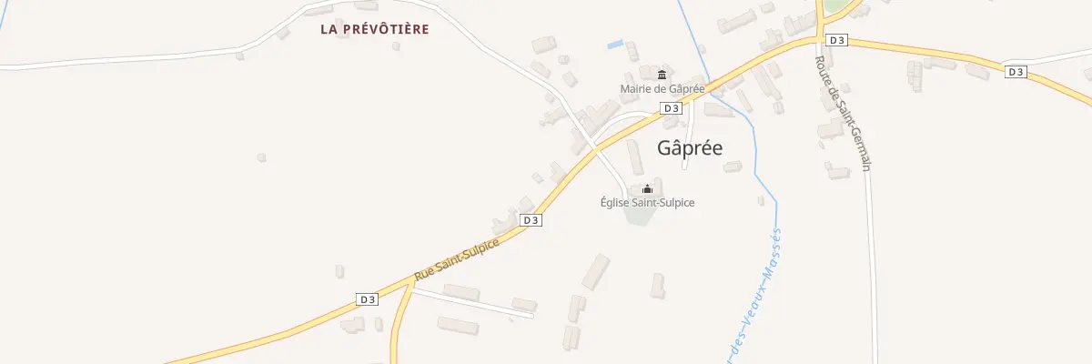Plan du 22 Le Bourg à Gâprée