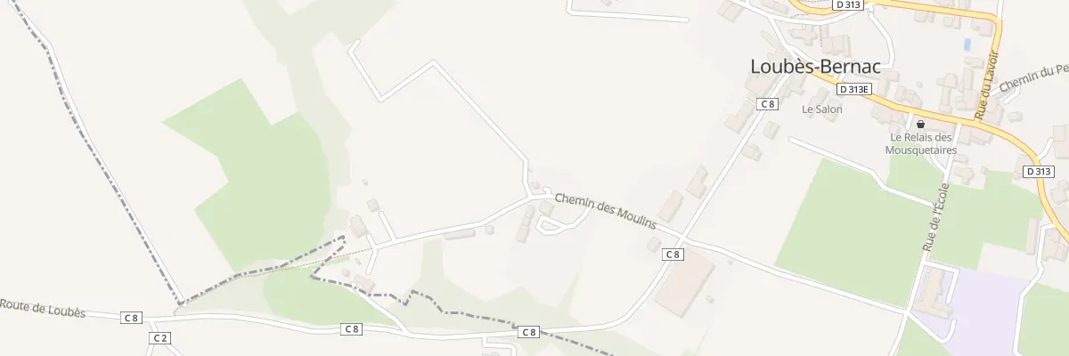 Plan du 146 Che des Moulins à Loubès-Bernac