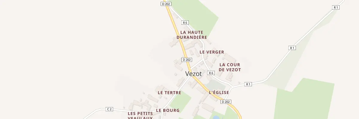 Plan du 6 Le Bourg à Vezot