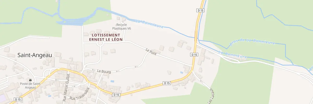 Plan de la Rue de la Gare à Val-de-Bonnieure