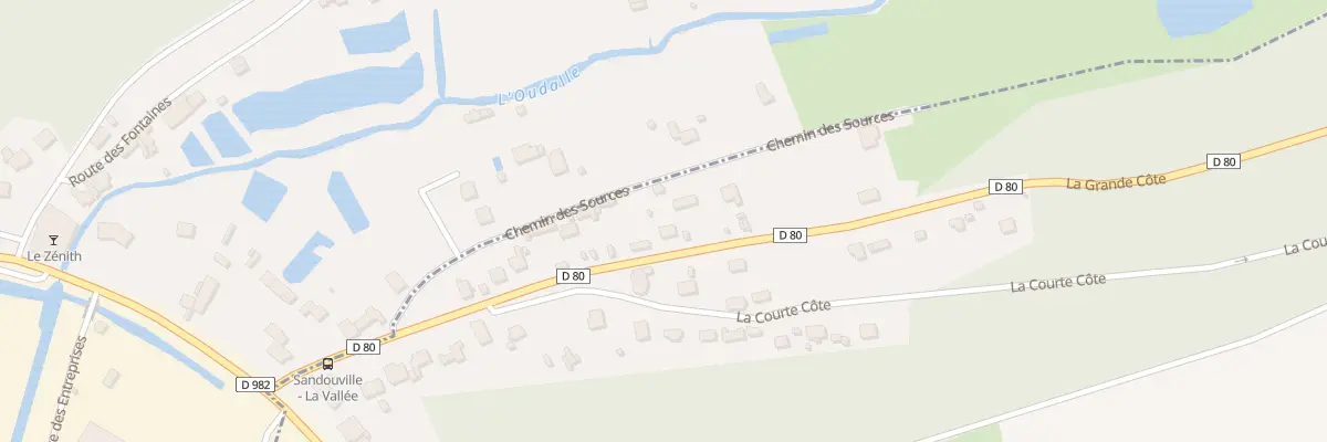Plan du 304 La Grande Côte à Sandouville