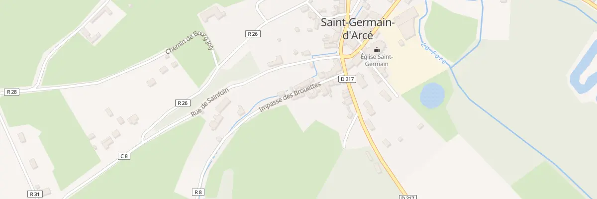 Plan du 9 Rue des Brouettes à Saint-Germain-d’Arcé