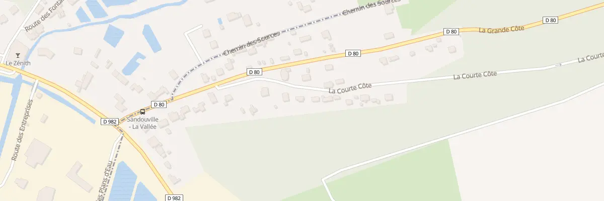 Plan du 5077 La Courte Côte à Sandouville