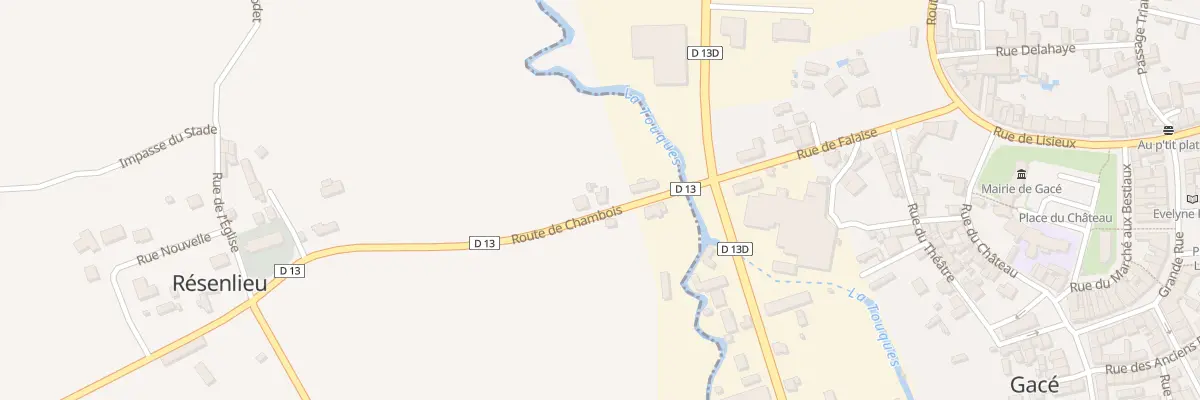 Plan du 19 Le Pont à Résenlieu