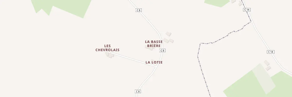 Plan du 5267 La Briere à Courgains