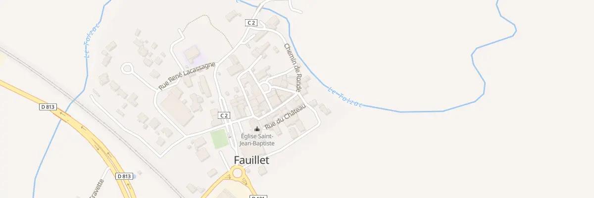 Plan du 9026 Au Bourg de Fauillet à Fauillet