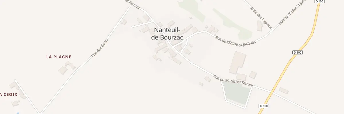Plan du 15A Le Bourg à Nanteuil-Auriac-de-Bourzac