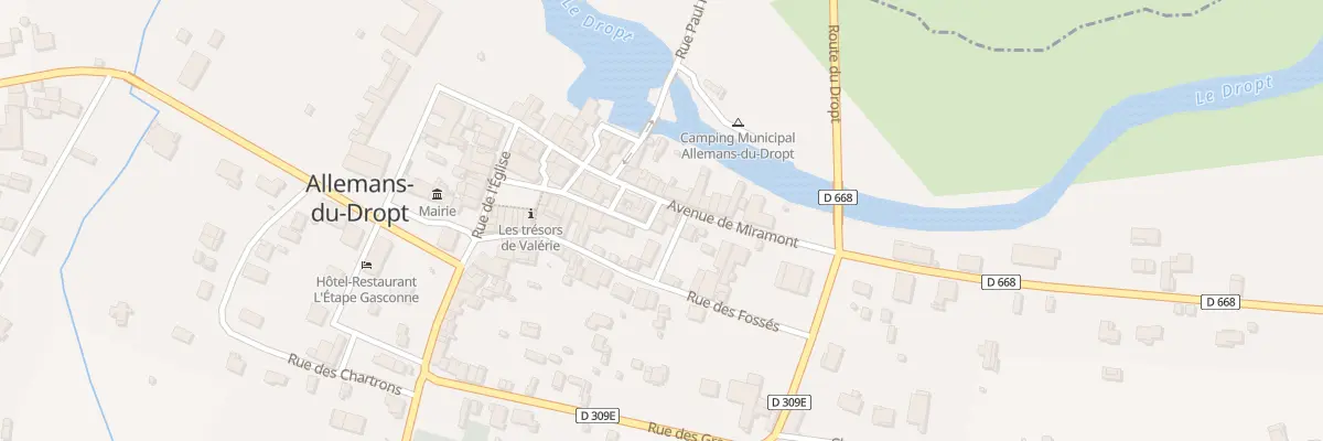 Plan du 54 Au Bourg à Allemans-du-Dropt