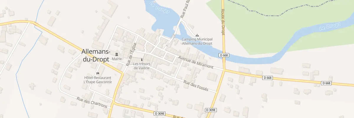 Plan du 9991 Au Bourg à Allemans-du-Dropt