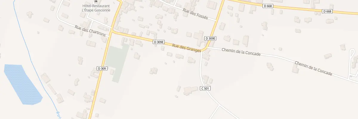 Plan de Sainte-Anne-Sud à Allemans-du-Dropt