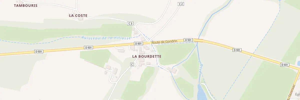 Plan du 5116A A la Bourdette à Mouchan