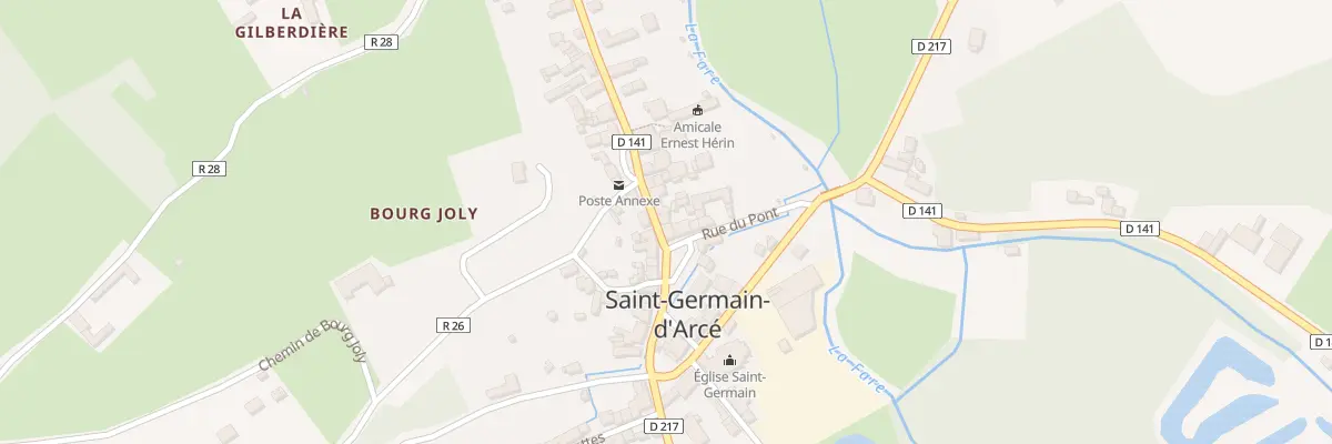 Plan du 7 Rue du Commerce à Saint-Germain-d’Arcé