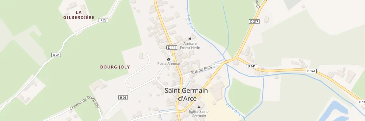 Plan du 3 Rue du Commerce à Saint-Germain-d’Arcé
