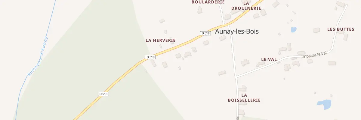 Plan du 7 Rue du Baron Jean d’Aunay à Aunay-les-Bois