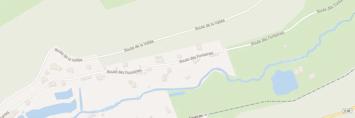 Plan du 585 Rte des Fontaines à Oudalle