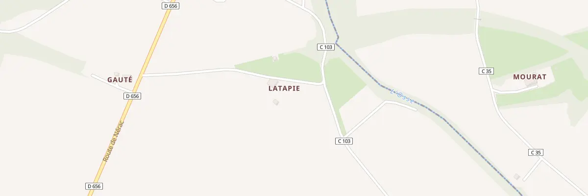 Plan du 5001 Latapie à Andiran