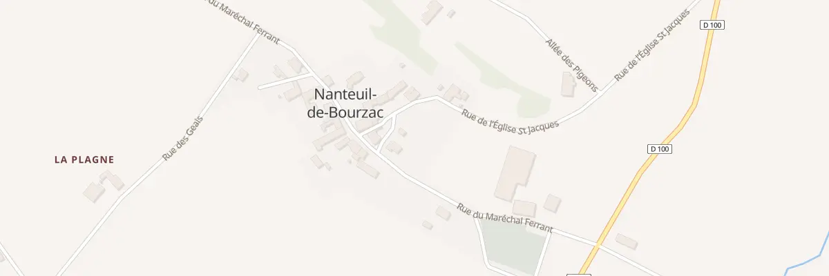 Plan du 3A Le Bourg Sud à Nanteuil-Auriac-de-Bourzac