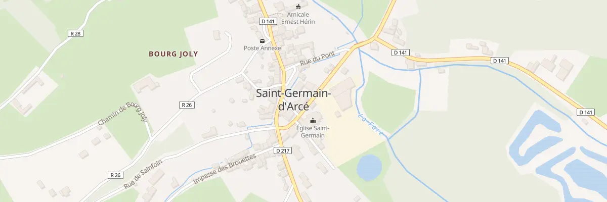 Plan du 5 Rue de l’Eglise à Saint-Germain-d’Arcé