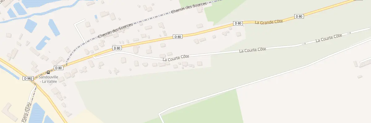 Plan du 245 La Courte Côte à Sandouville