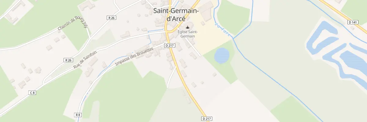 Plan du 7 Rte de Villiers-au-Bouin à Saint-Germain-d’Arcé