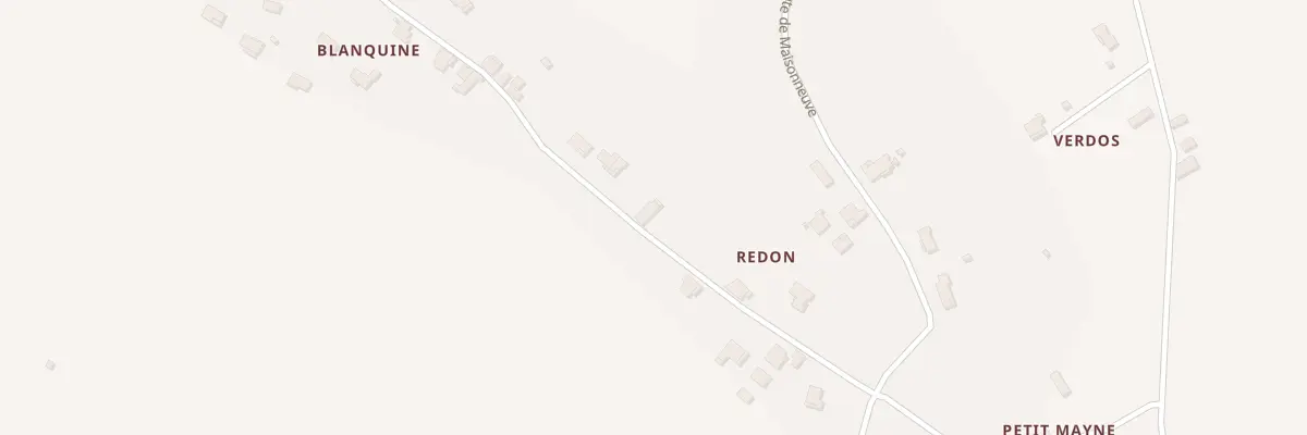 Plan de Redon à Gontaud-de-Nogaret