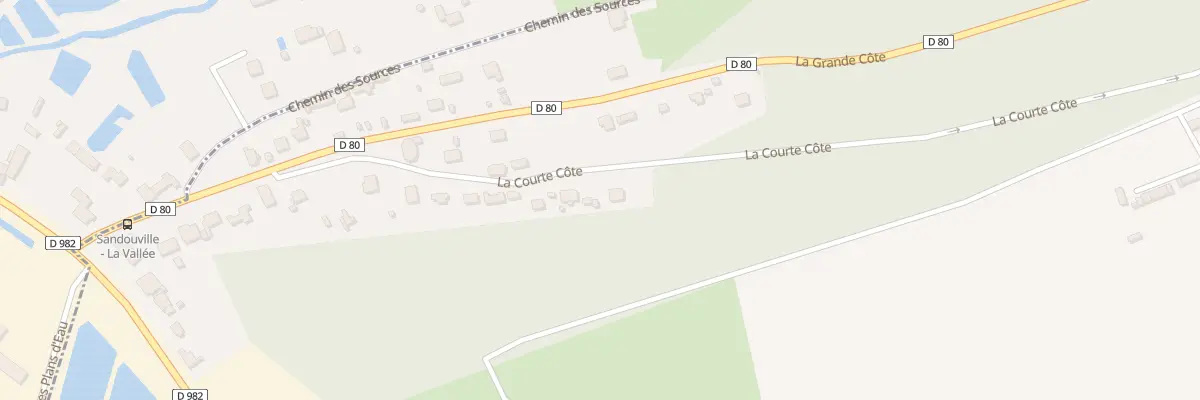 Plan du 287 La Courte Côte à Sandouville