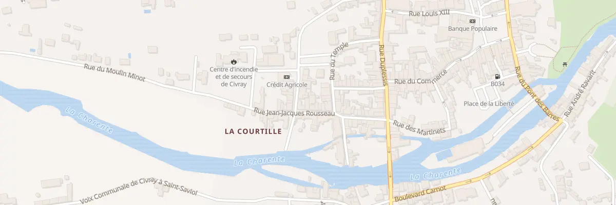 Plan du 24 Rue Jean- Jacques Rousseau à Civray