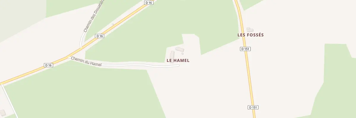 Plan du 1 Che du Hamel Roullee à Villeneuve-en-Perseigne