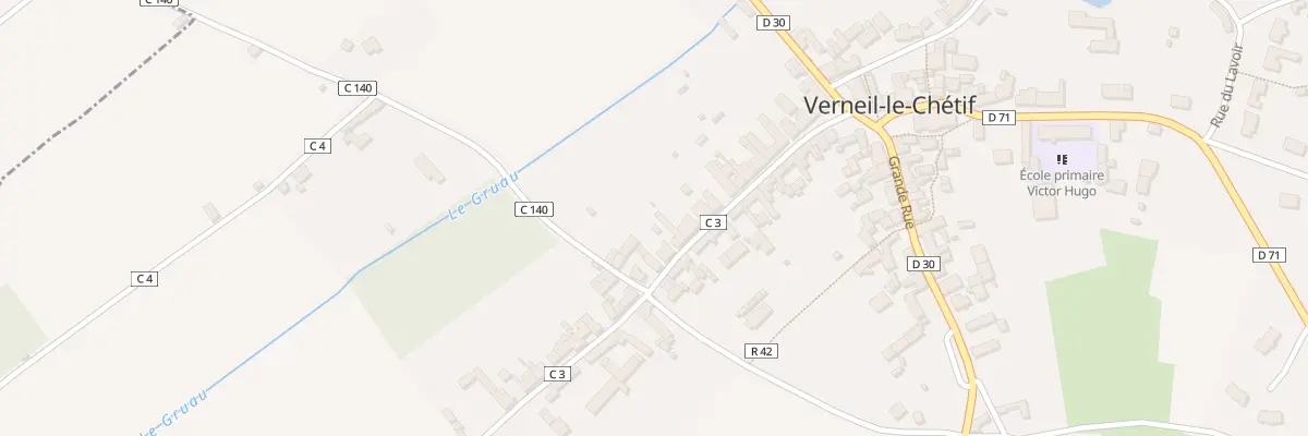 Plan du 28 Rue Albert Mouette à Verneil-le-Chétif